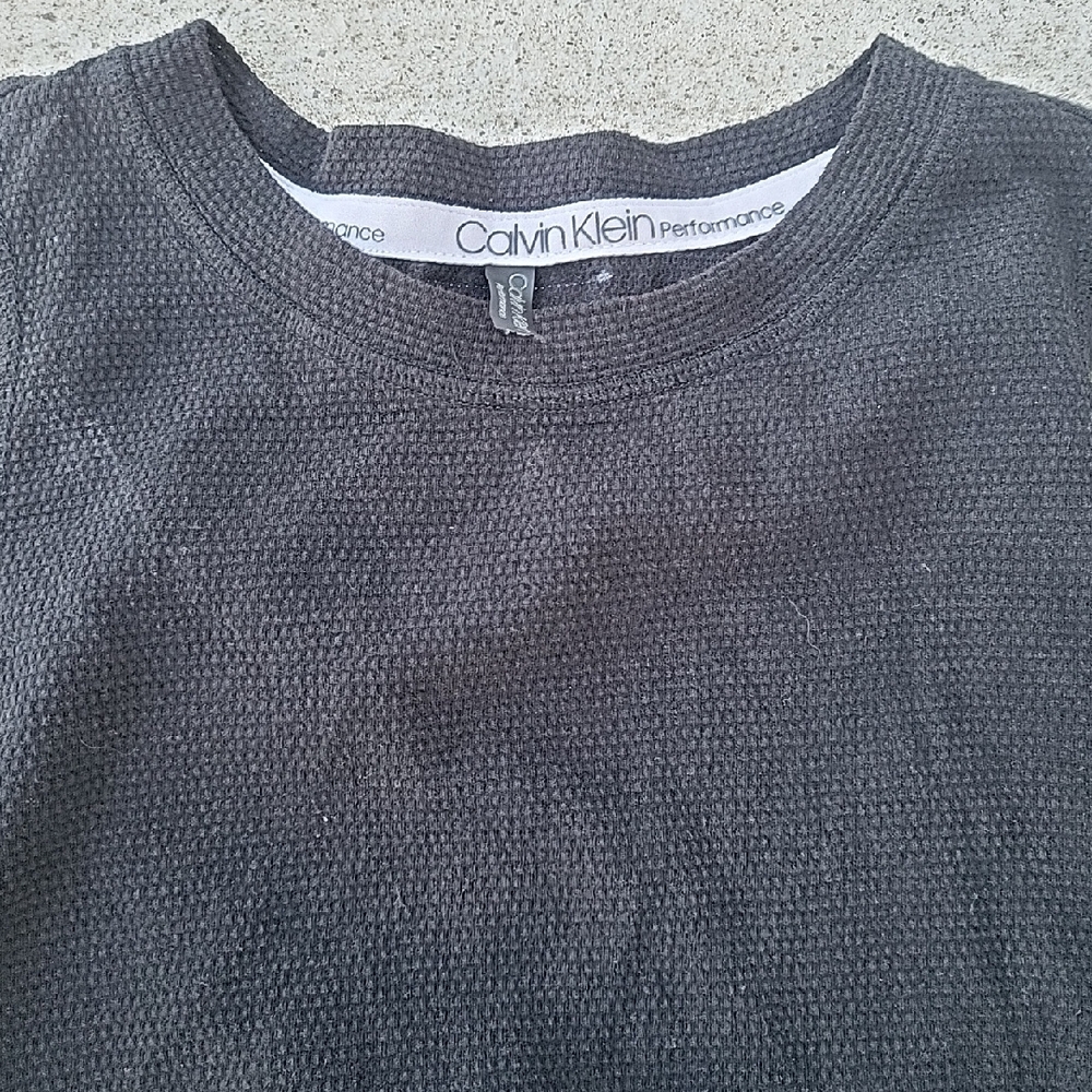 Calvin Klein Collection Black Ruched Sleeveless Muscle Tee - Picture 2 of 4